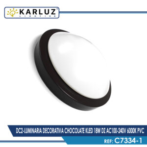 Luminaria Decorativa Chocolate Kled 18w Dz Ac100 240v 6000k Pvc | Karluz Deco