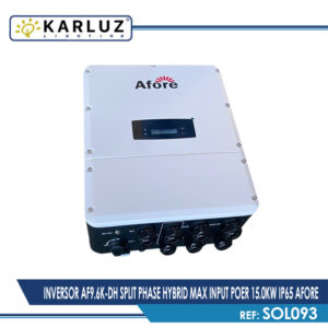 Inversor Af9.6k-Dh Split Phase Hybrid Max Input Poer 15.0kw Ip65 Afore | Karluz Deco